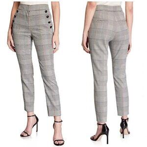 Veronica Beard Virgil Houndstooth Prep School Plaid Trouser Size 10 NWT $425